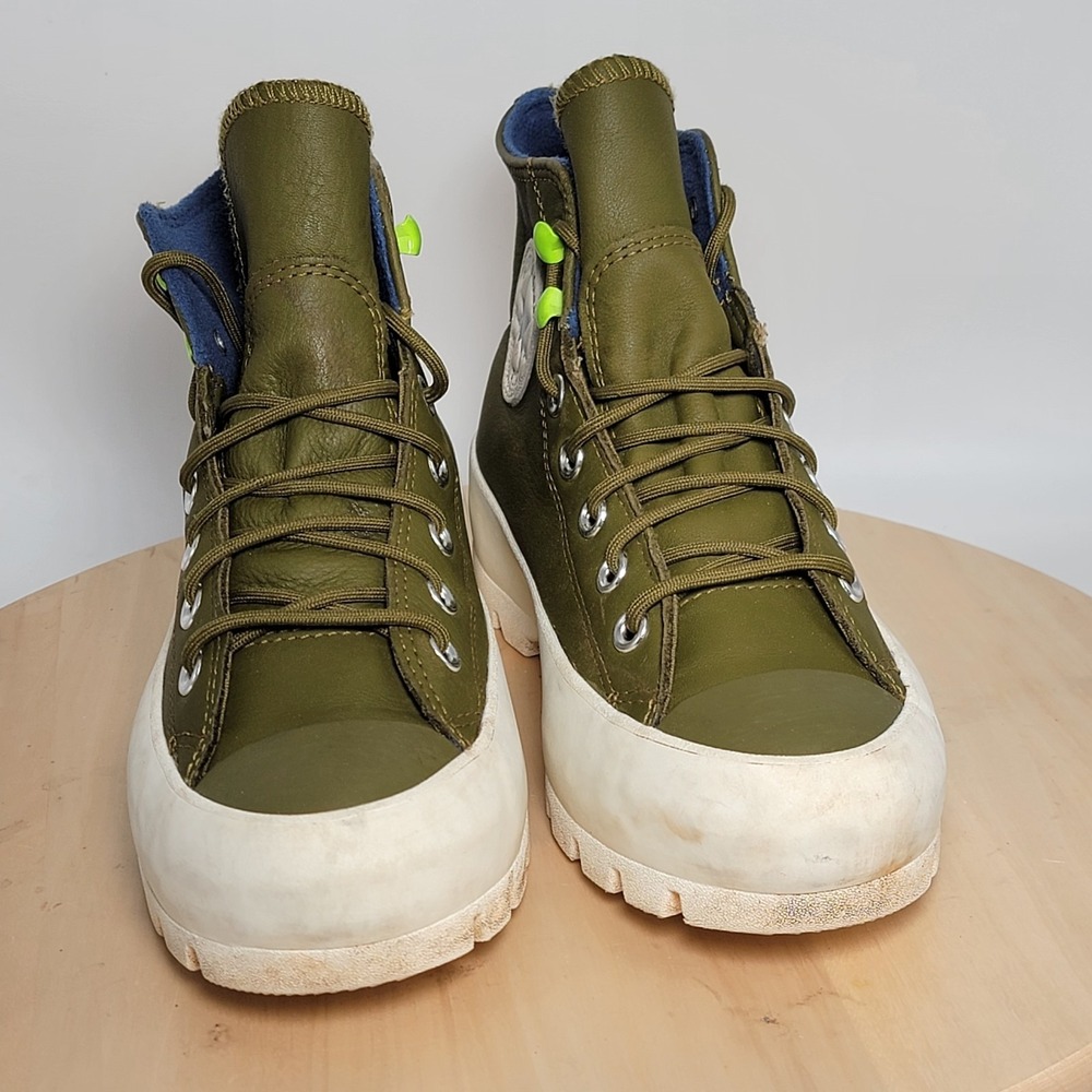 Converse Chuck Taylor All Star Lugged Hi Gore-Tex Womens Size 7 Green (Read) - Picture 2 of 10